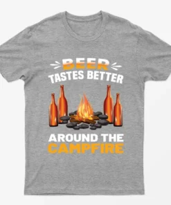 Sport Grey Around The Campfire Beer Graphic T-Shirt