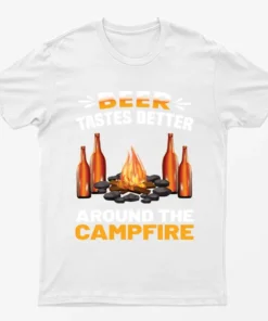 White Around The Campfire Beer Graphic T-Shirt