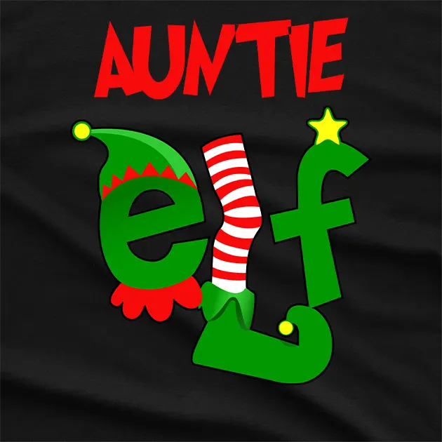 Auntie Elf Graphic T-Shirt