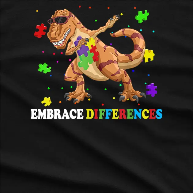 Autism Awareness Embrace Difference T-Shirt