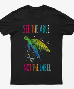 Black Autism Awareness See The Able Graphic T-Shirt