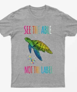 Sport Grey Autism Awareness See The Able Graphic T-Shirt