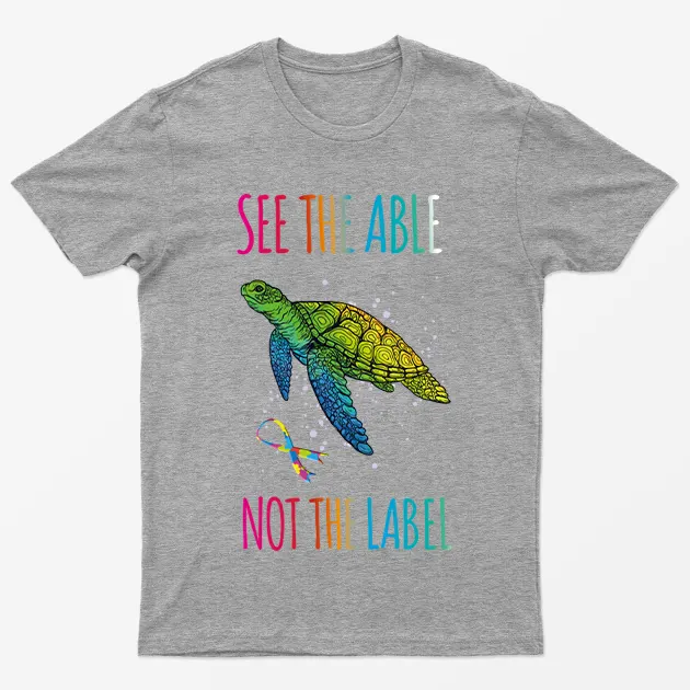 Sport Grey Autism Awareness See The Able Graphic T-Shirt