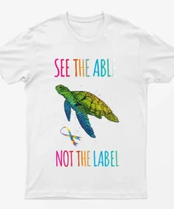 White Autism Awareness See The Able Graphic T-Shirt