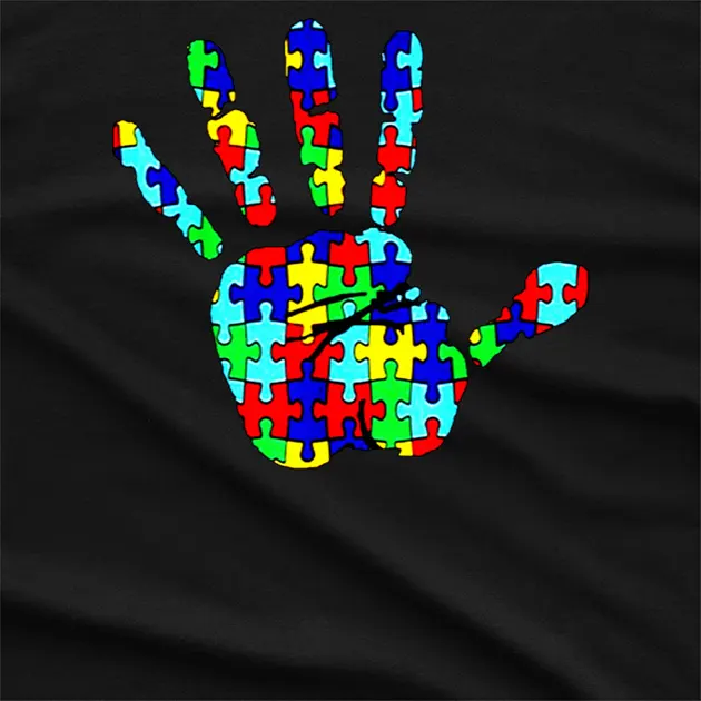 Autism Hand Awareness Graphic T-Shirt