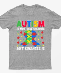 Sport Grey Autism Is Not Contagious Graphic T-Shirt