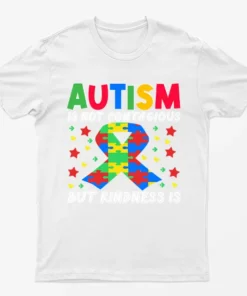 White Autism Is Not Contagious Graphic T-Shirt