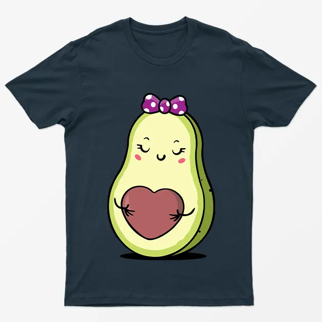 Navy Blue Avocado Love Mom T-Shirt