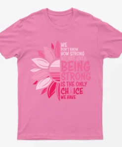 Azalea Breast Cancer Awareness Flower T-Shirt