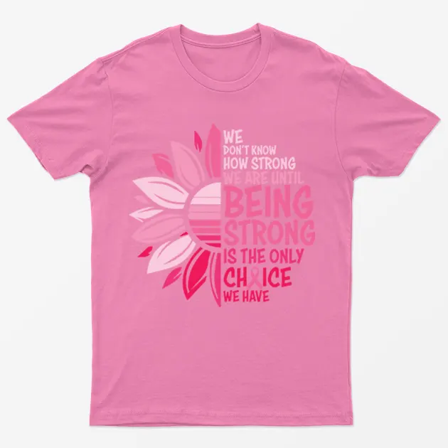Azalea Breast Cancer Awareness Flower T-Shirt