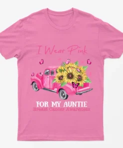 Azalea Pink Car Breast Cancer Awareness T-Shirt