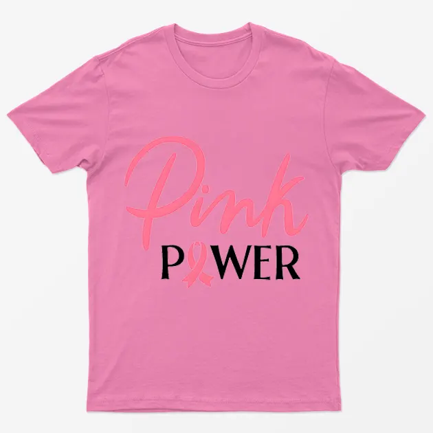 Azalea Pink Power Breast Cancer Awareness T-Shirt