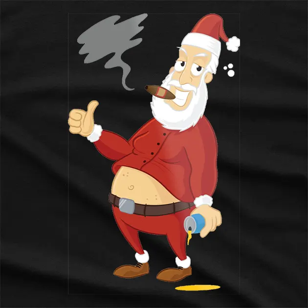 Bad Santa Claus Christmas T-Shirt