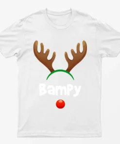 White Bampy Reindeer Nose T-Shirt