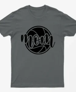 Charcoal BasketBall Mom T-Shirt