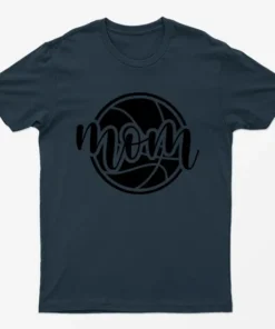 Navy Blue BasketBall Mom T-Shirt