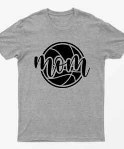 Sport Grey BasketBall Mom T-Shirt