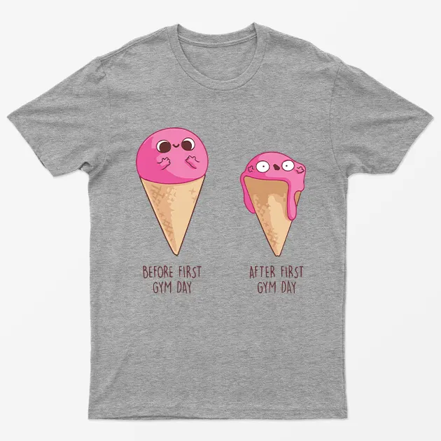 Before & After First Day Gym T-Shirt