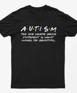 Black Being Different Autism Graphic T-Shirt