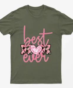 Military Green Best Mom Ever T-Shirt