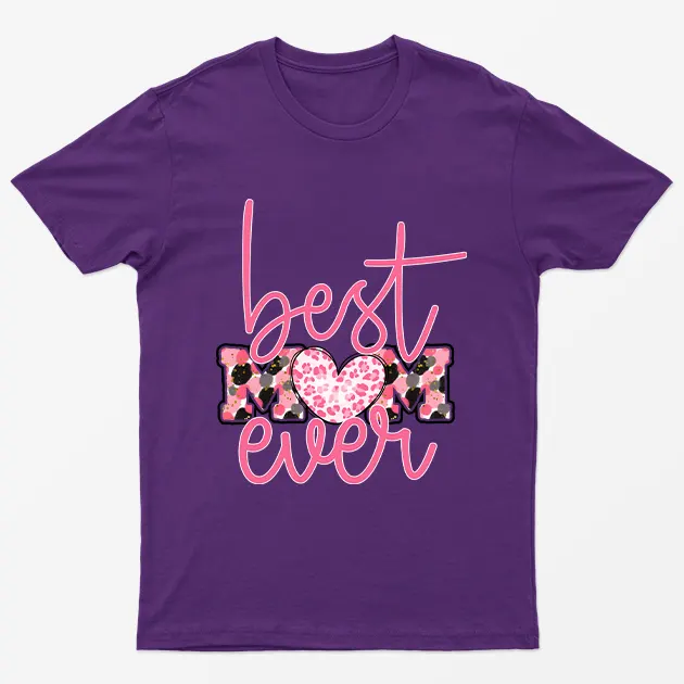 Purple Best Mom Ever T-Shirt