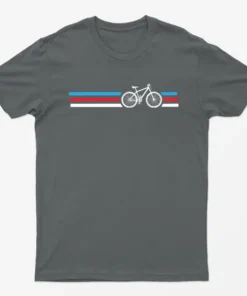 Charcoal Bicycle Lover Graphic T-Shirt