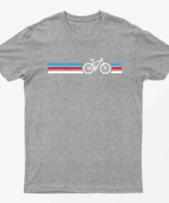 Sport Grey Bicycle Lover Graphic T-Shirt