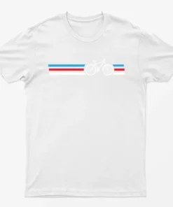 White Bicycle Lover Graphic T-Shirt