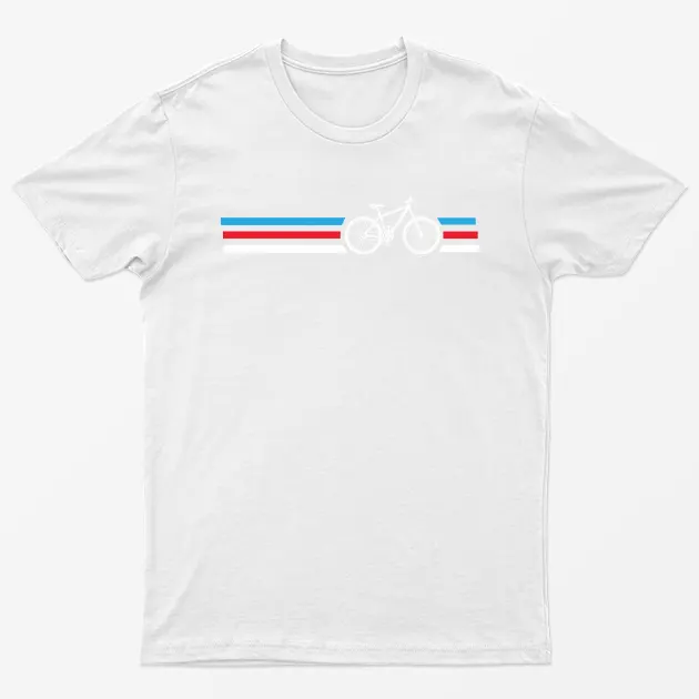 White Bicycle Lover Graphic T-Shirt