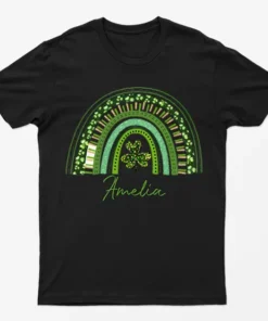 Black Amelia St Patricks Day Graphic T-Shirt