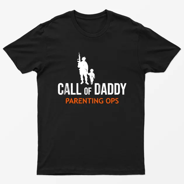 Black Call of Daddy Parenting Ops T-Shirt