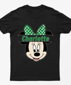 Black Charlotte Minnie Mouse T-Shirt