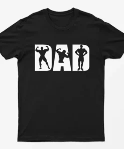 Black Dad Bodybuilder T-Shirt
