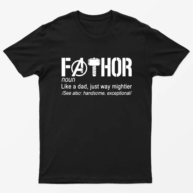 Black Fathor Like a Dad But way Mighter T-Shirt