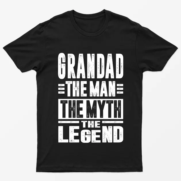 Black Grandad The Man The Myth The Legend T-Shirt