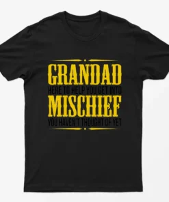 Black Grandad here to Help you T-Shirt