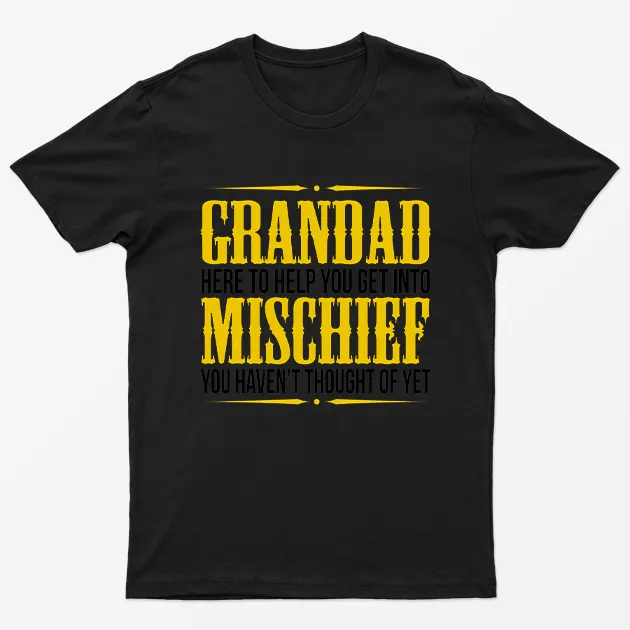 Black Grandad here to Help you T-Shirt