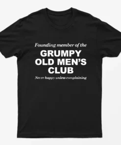 Black Grunpy Old Mens Club T-Shirt