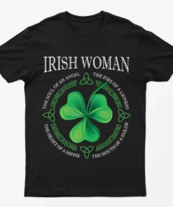 Black Irish Women Graphic T-Shirt