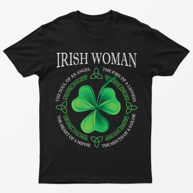 Black Irish Women Graphic T-Shirt