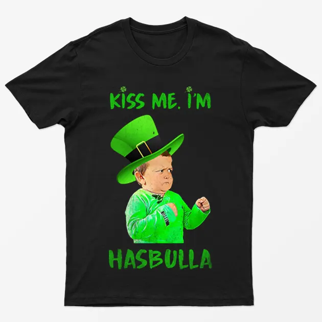 Black Kiss Me I Am Hasbulla T-Shirt