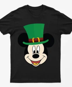 Black Mickey Mouse Hat T-Shirt