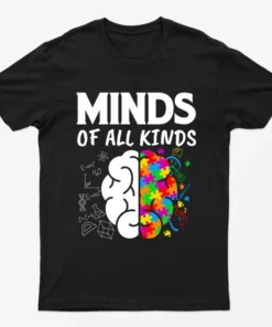 Black Mind Of All Kinds Autism Day T-Shirt