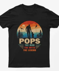 Black Pops The Man The Myth The Legend Graphic T-Shirt
