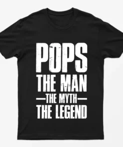 Black Pops the Man the Myth the Legend T-Shirt