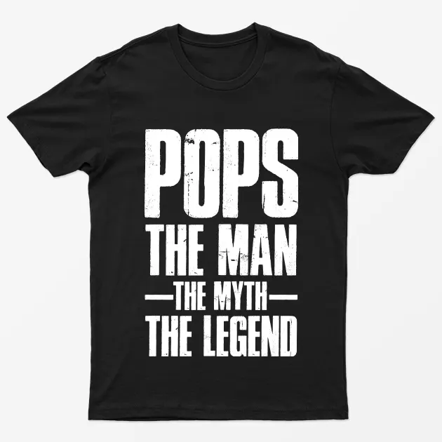 Black Pops the Man the Myth the Legend T-Shirt