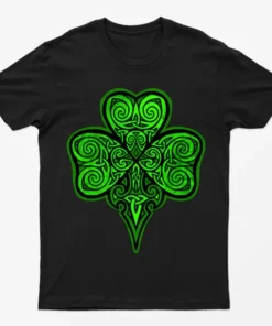 Black Saint Patricks Day Graphic T-Shirt