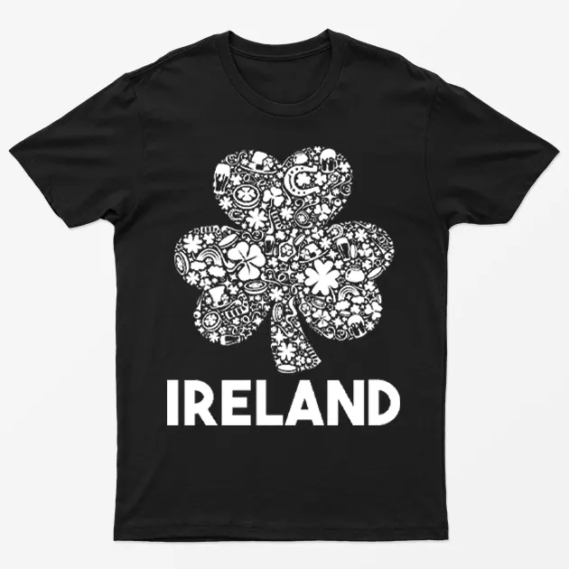Black St Patrick's Day In Ireland T-Shirt