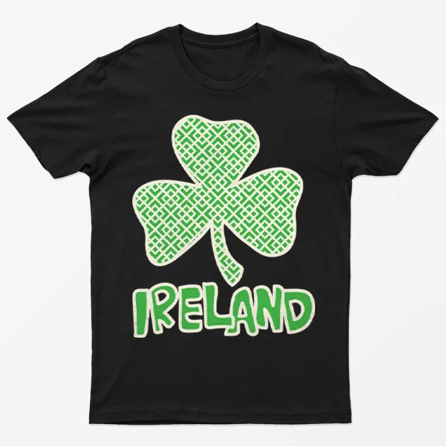 Black St Patrick's Day Ireland T-Shirt