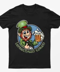 Black St Patrick's Day Leprechaun Token T-Shirt